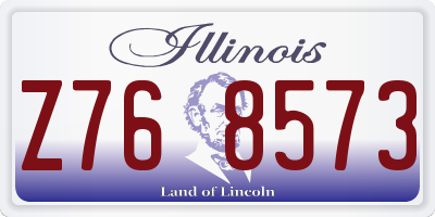 IL license plate Z768573