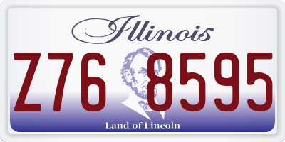 IL license plate Z768595