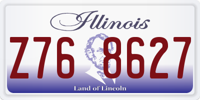 IL license plate Z768627