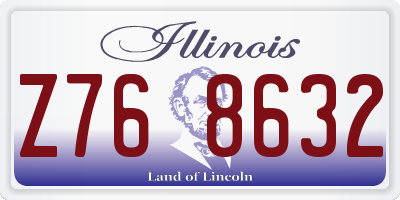 IL license plate Z768632