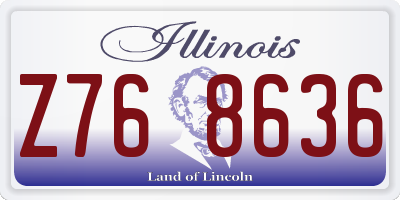 IL license plate Z768636