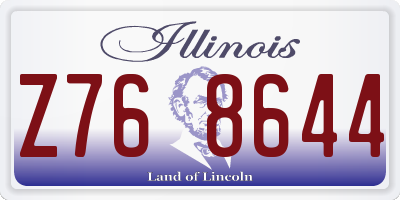 IL license plate Z768644