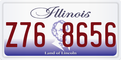 IL license plate Z768656