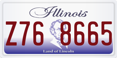 IL license plate Z768665