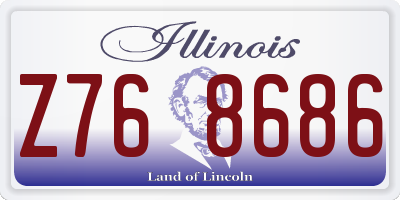 IL license plate Z768686