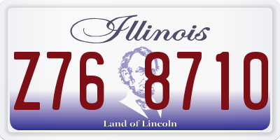 IL license plate Z768710