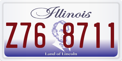 IL license plate Z768711