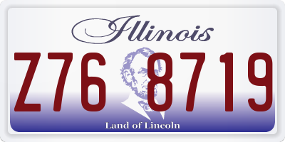 IL license plate Z768719