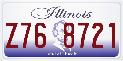 IL license plate Z768721