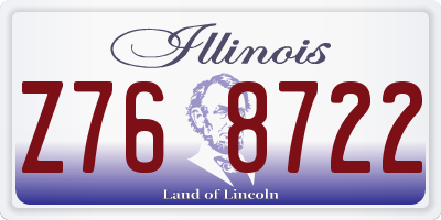 IL license plate Z768722
