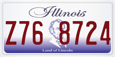 IL license plate Z768724