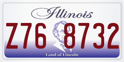 IL license plate Z768732