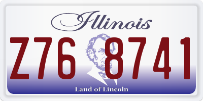IL license plate Z768741