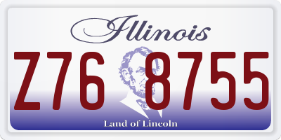 IL license plate Z768755