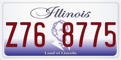 IL license plate Z768775