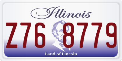 IL license plate Z768779