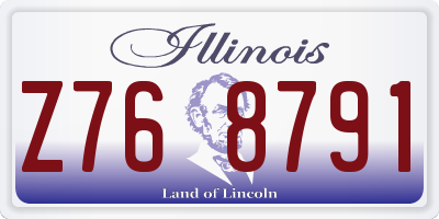IL license plate Z768791