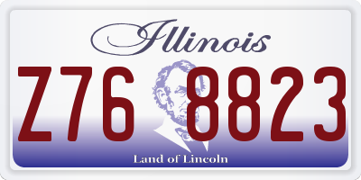 IL license plate Z768823