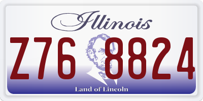 IL license plate Z768824