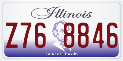 IL license plate Z768846