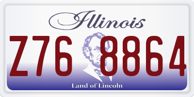 IL license plate Z768864