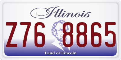 IL license plate Z768865