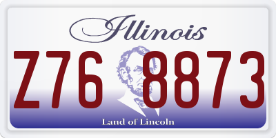 IL license plate Z768873
