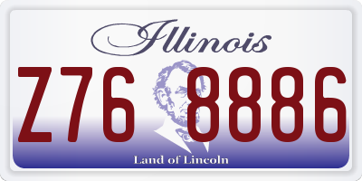 IL license plate Z768886