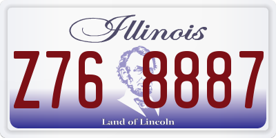IL license plate Z768887