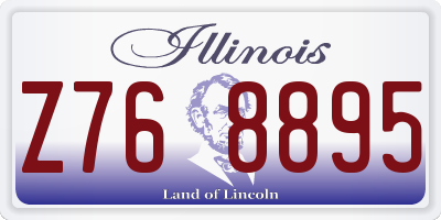 IL license plate Z768895