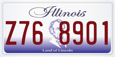 IL license plate Z768901