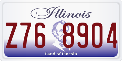 IL license plate Z768904