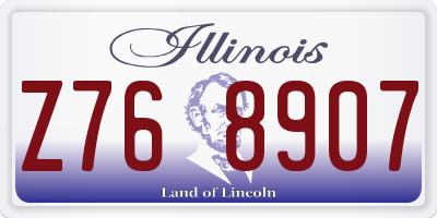 IL license plate Z768907