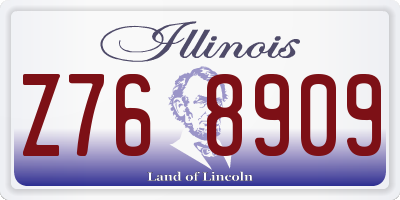 IL license plate Z768909