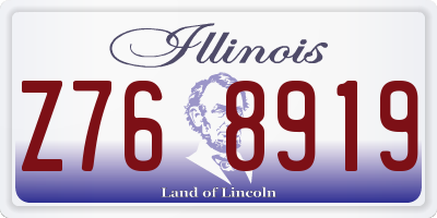 IL license plate Z768919