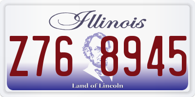 IL license plate Z768945