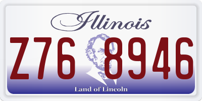 IL license plate Z768946