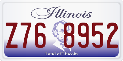 IL license plate Z768952