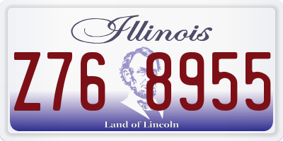 IL license plate Z768955