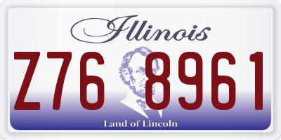 IL license plate Z768961
