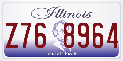 IL license plate Z768964