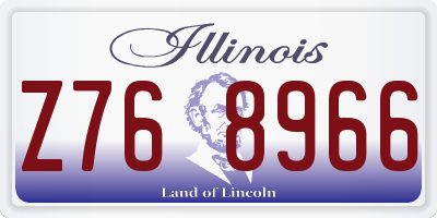 IL license plate Z768966