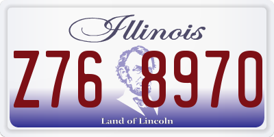 IL license plate Z768970