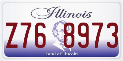 IL license plate Z768973