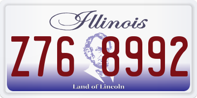 IL license plate Z768992