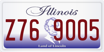 IL license plate Z769005