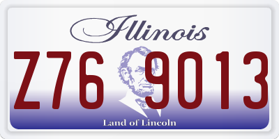 IL license plate Z769013