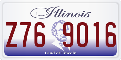 IL license plate Z769016