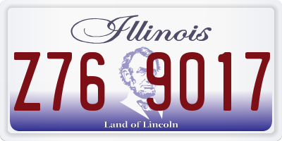 IL license plate Z769017