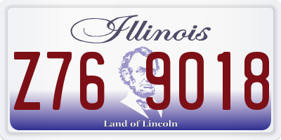 IL license plate Z769018